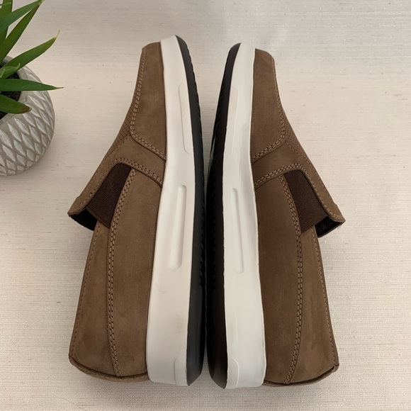 ELCANTO STAZIONE Tan Comfort Band Casual Leather Slip On Loafers Mens 37 US9-9.5 - Picture 8 of 11